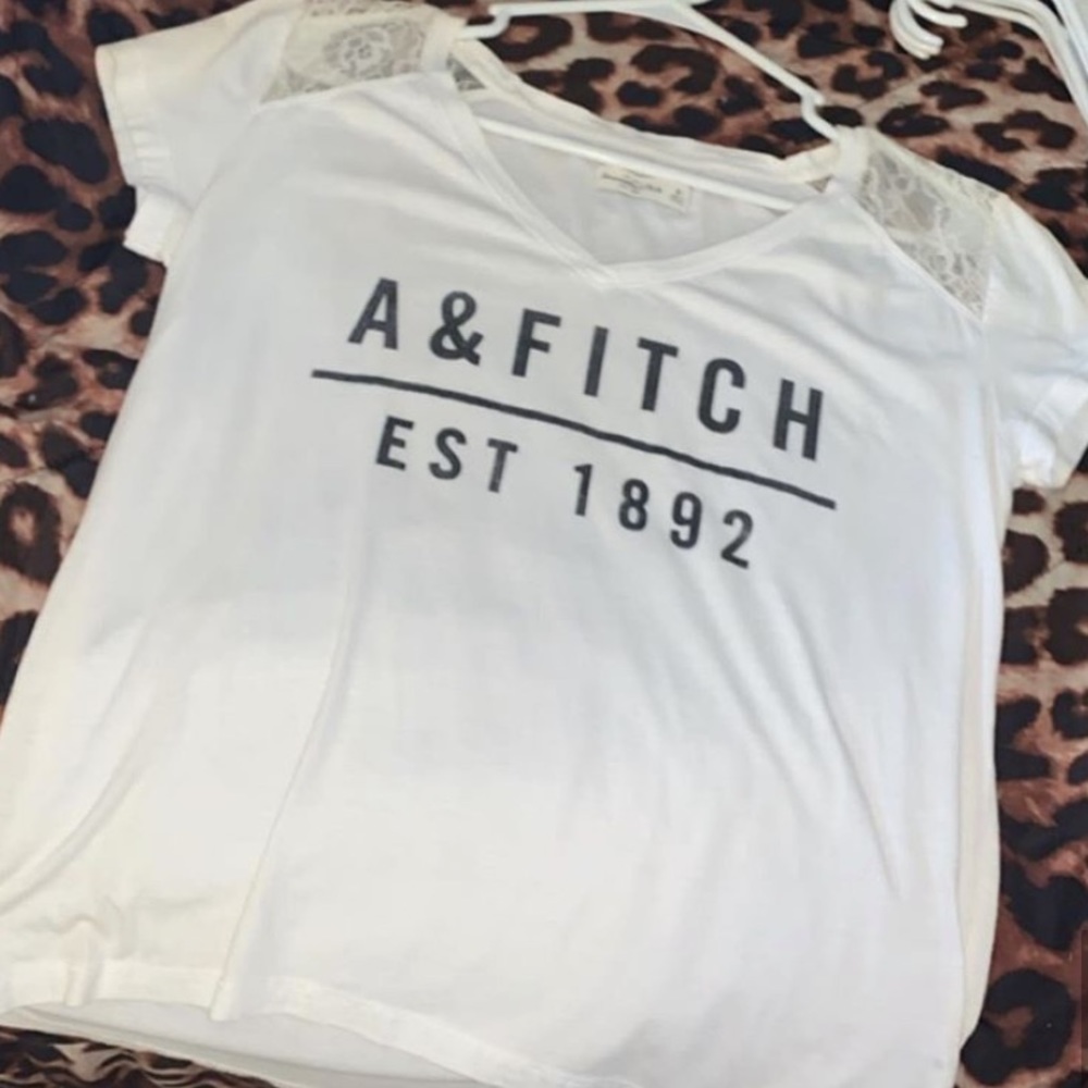 White lace shirt